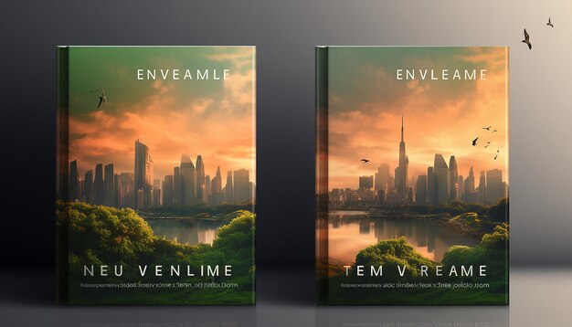 An environmental theme book cover design simple atmosphere hyper quality high resolution