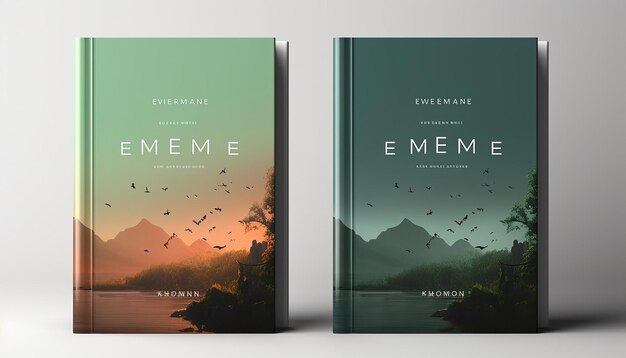 Photo an environmental theme book cover design simple atmosphere hyper quality high resolution