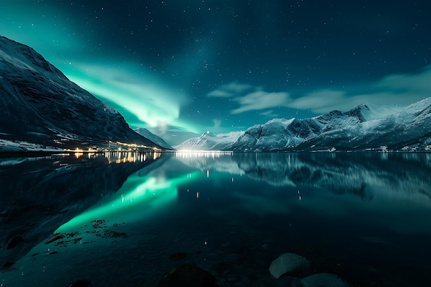 Envision a Stock Photo of the Northern Lights