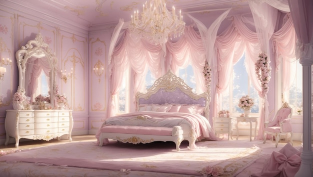 Envisioning Royal Splendor A Princess's Dream Bedroom