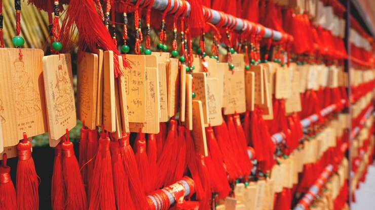 Photo eople write and hang ema wood tag or wooden label for praying for good luck happy other at sanya, china