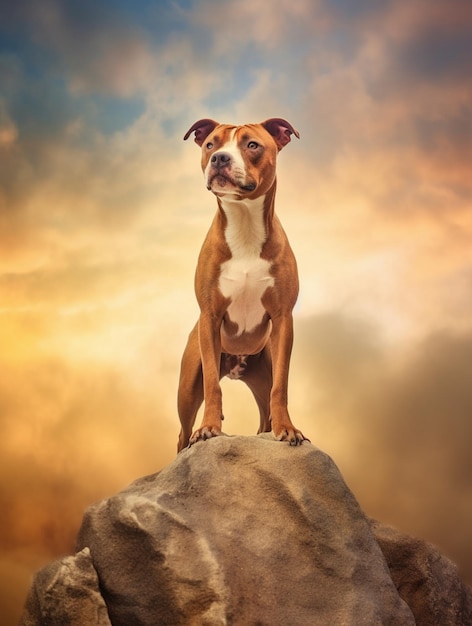 epic dog portrait