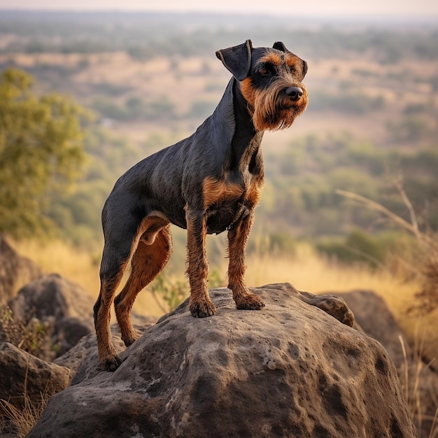 epic dog portrait