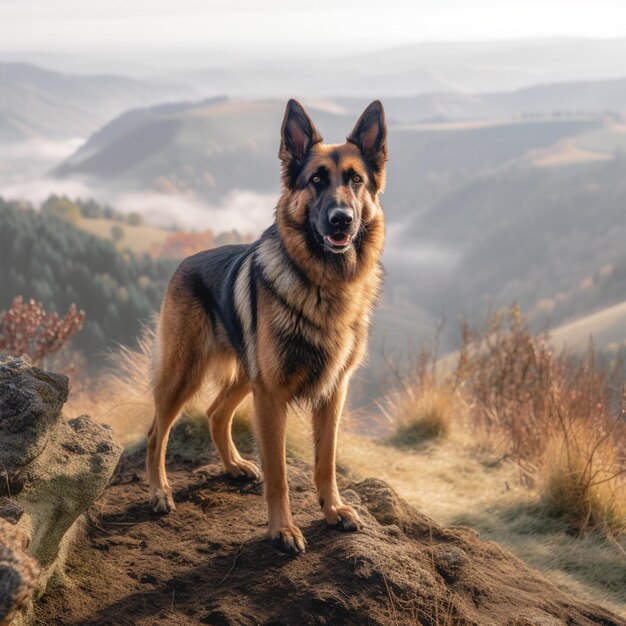 epic dog portrait