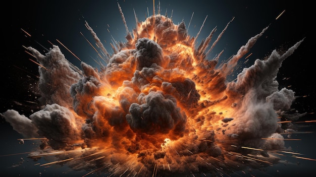 Epic explosion black UHD wallpaper