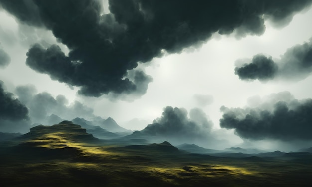 Epic fantasy atmospheric sky