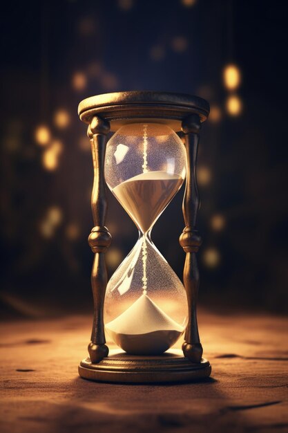 Epic Hourglass With Glowing Sand