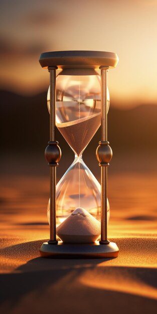 Epic Hourglass With Glowing Sand