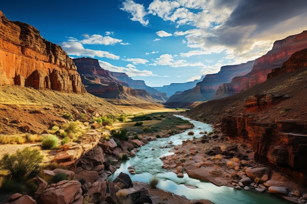 An epic journey through the grand canyon a glimpse into its vastness and majesty