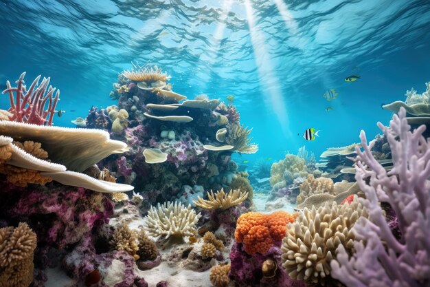 Epic Underwater Coral Reef Life 생성 AI