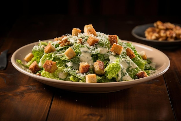 Photo epicurean caesar salad epicurean