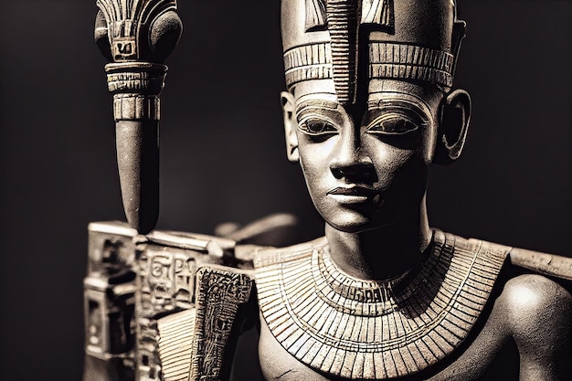 Epische ascient Egyptische menselijke god