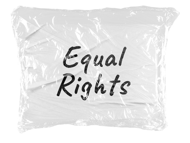 equal rights png word sticker plastic covered message transparent background