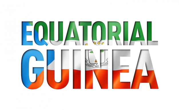 Equatorial Guinea flag text font