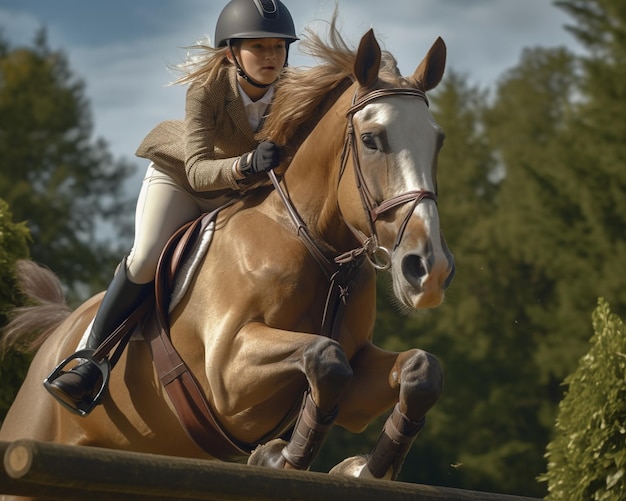 Equestrian Elegance Vang de gratie en kracht van showspringpaarden in sportieve pracht