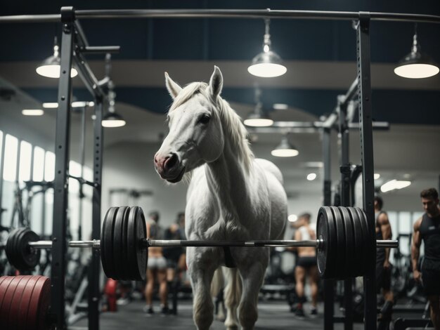 Foto fitness equestre generata dall'ai