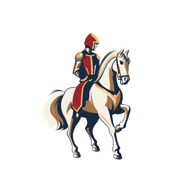 Equestrian Knight Logo AI generated Image