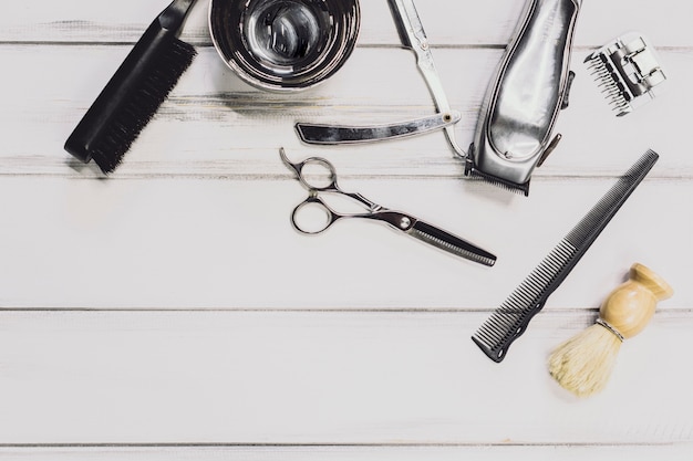 Equipment in barbershop