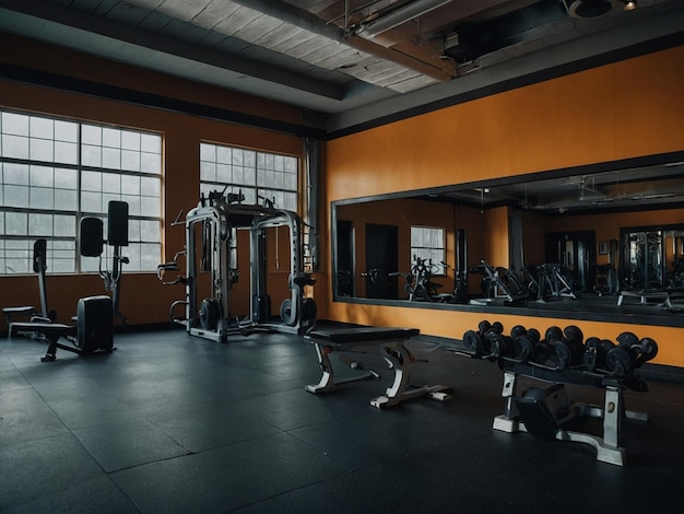 equipment in a fitness center