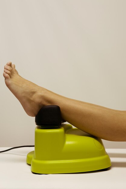 Equipment for massage of legs