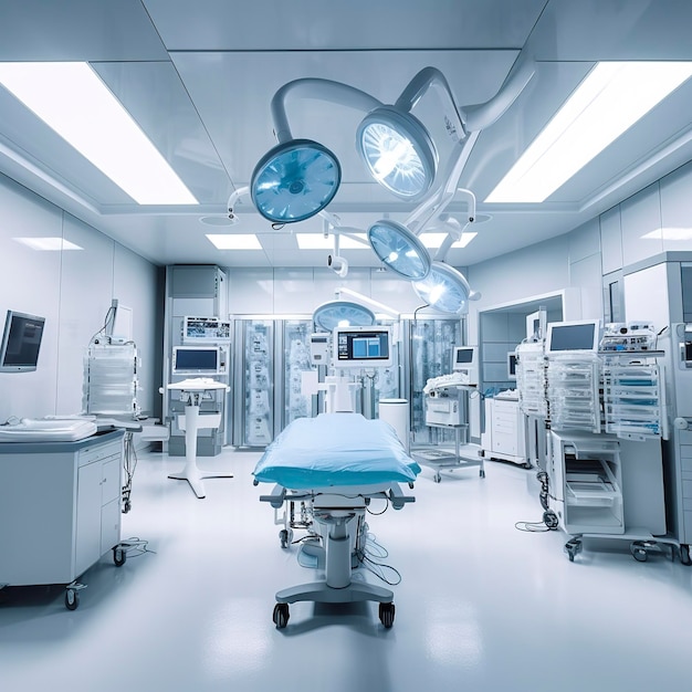 Equipment and medical devices in modern operating room AI Generative