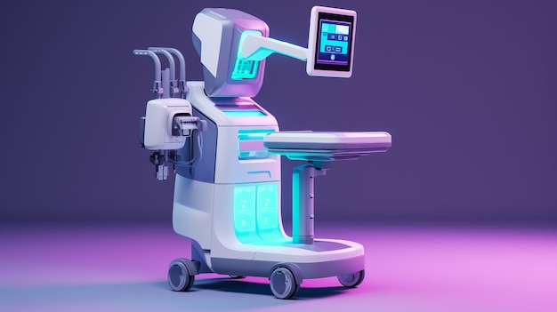 equipment and medical devices in modern operating room take with art lighting and blue filter