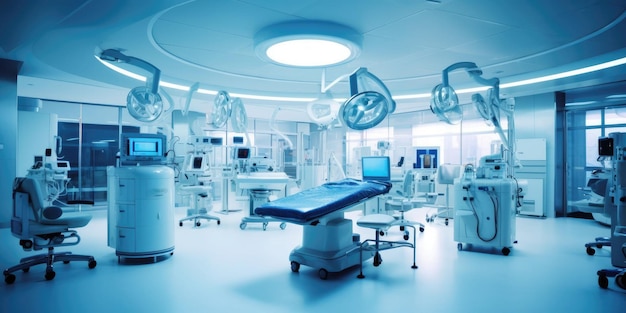 Equipment and medical devices in modern operating room