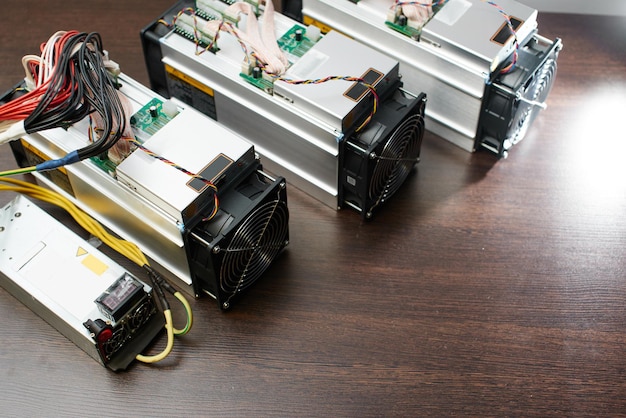 Equipment for mining cryptocurrency bitcoin