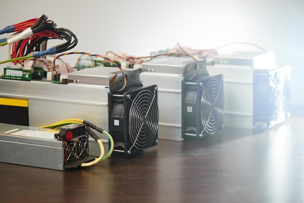 Equipment for mining cryptocurrency bitcoin