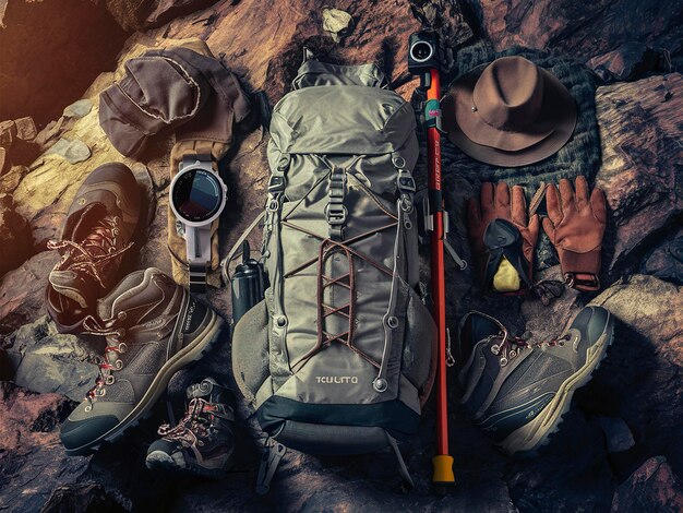 Photo equipment necessary for mountaineering and hiking