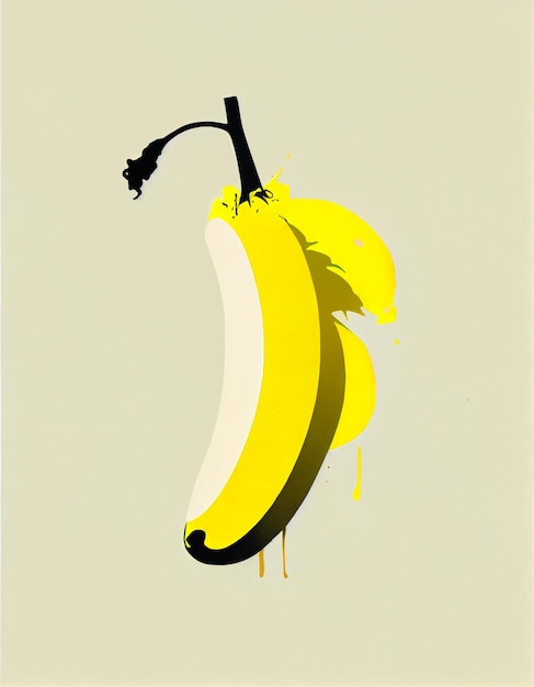 Foto er is een banaan met een bananenschil erop.