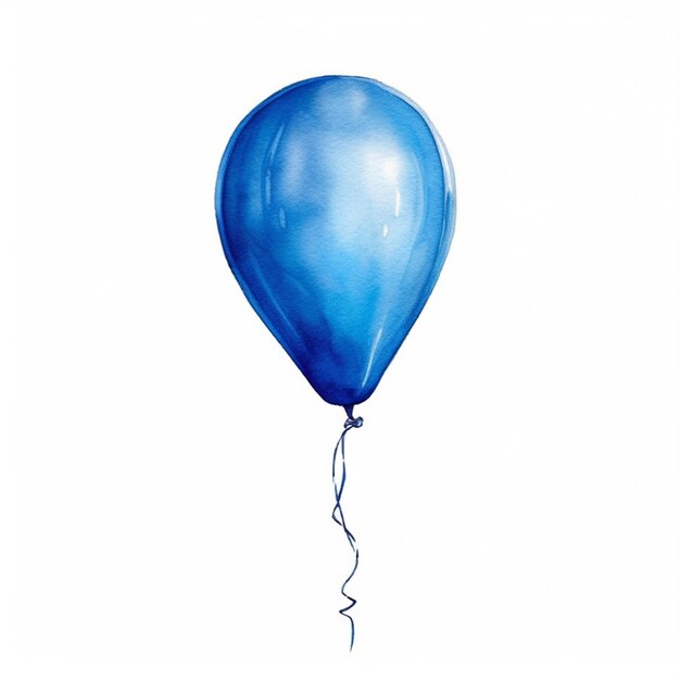 Er is een blauwe ballon met een touwtje eraan generatieve ai