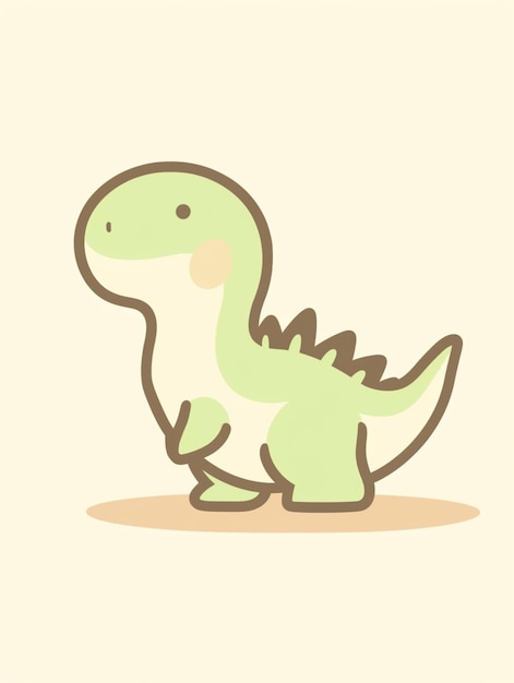 Er is een cartoondinosaurus die generatieve ai opstaat