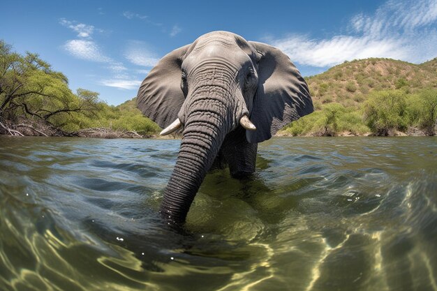 Er staat een olifant in het water generatieve ai