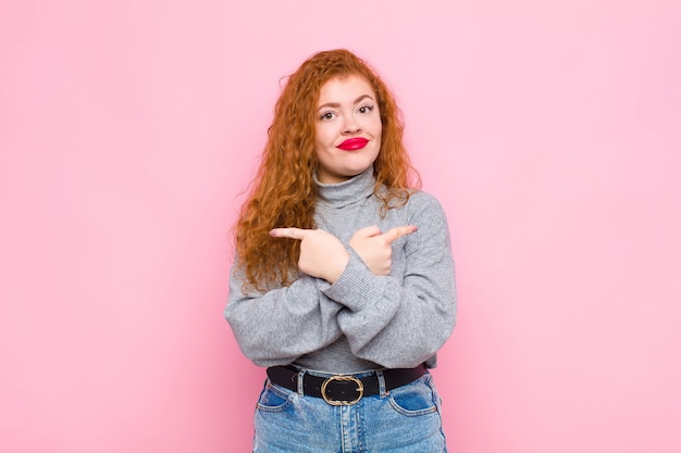 er verward en verward uitzien, onzeker en met twijfel in tegengestelde richting wijzend