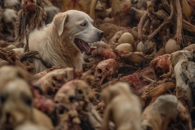 Er zit een hond tussen de dode botten generatieve ai