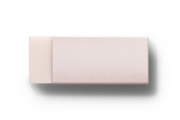 Photo eraser isolated on a white background