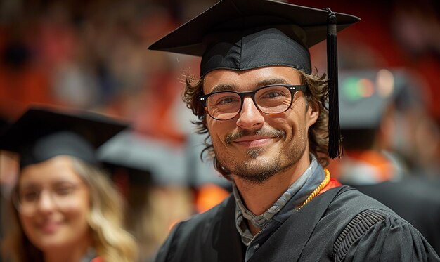 Foto erfenis van alumni op afstudeerdag universiteitsfoto's