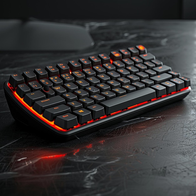 Photo ergonomic keyboard customizable background