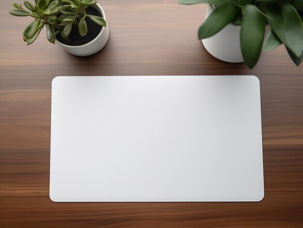 Ergonomic Mouse Pad Mockup for Comfortable Computing AI Generated