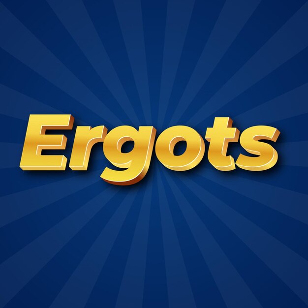 Ergots Text effect Gold JPG attractive background card photo