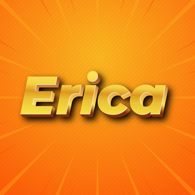 Erica text effect gold jpg attractive background card photo confetti