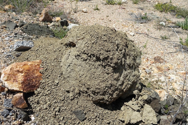 Eroded and crumbling rocks fragmentation of rocks rock types