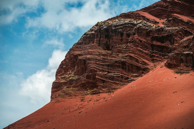 Eroded mountain slope