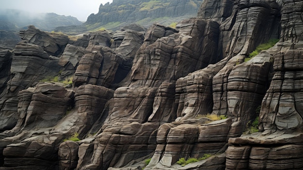 Photo erosion tectonic plateau landscape