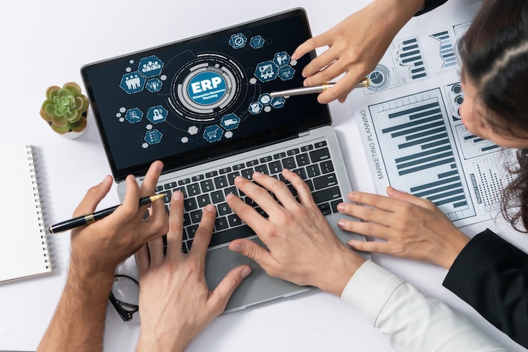 Photo erp enterprise resource planning software for brisk business