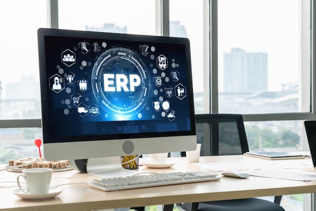 Photo erp enterprise resource planning software for modish business