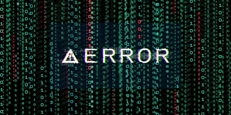 Photo error binary code computer virus binary data computer hacking digital binary screen technology