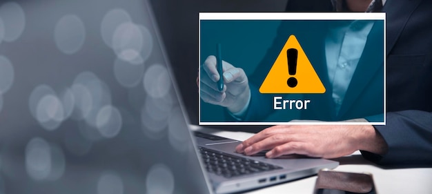 Error Mistake Alert Concept Not Found