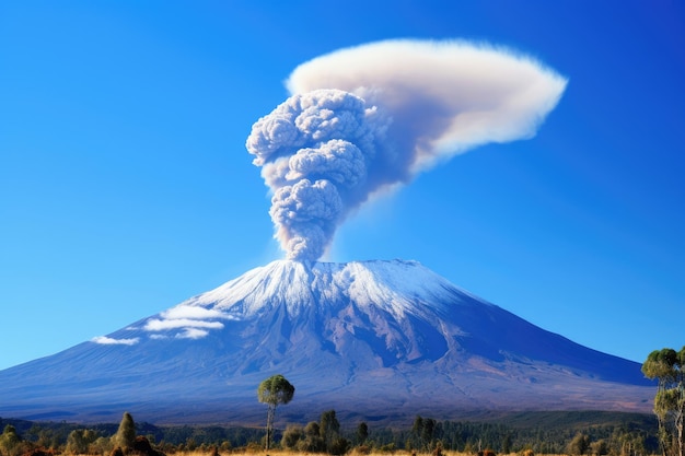 キリマンジャロ火山の噴火